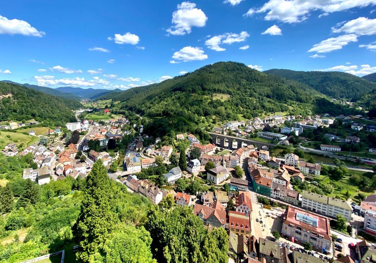 Ferienwohnung Zur Bierliebe - Mit Toller Aussicht Im Herzen Des Schwarzwaldes Hornberg Exterior photo